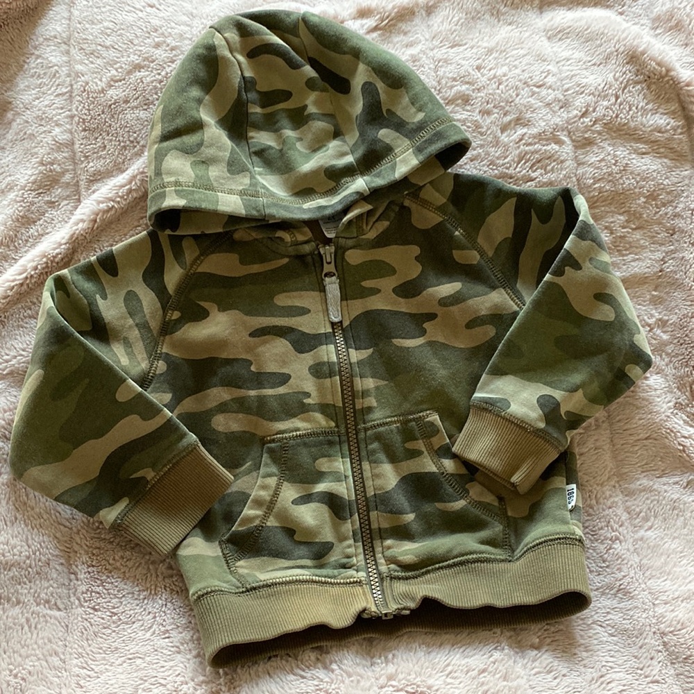 Camo Zip Up Hoody